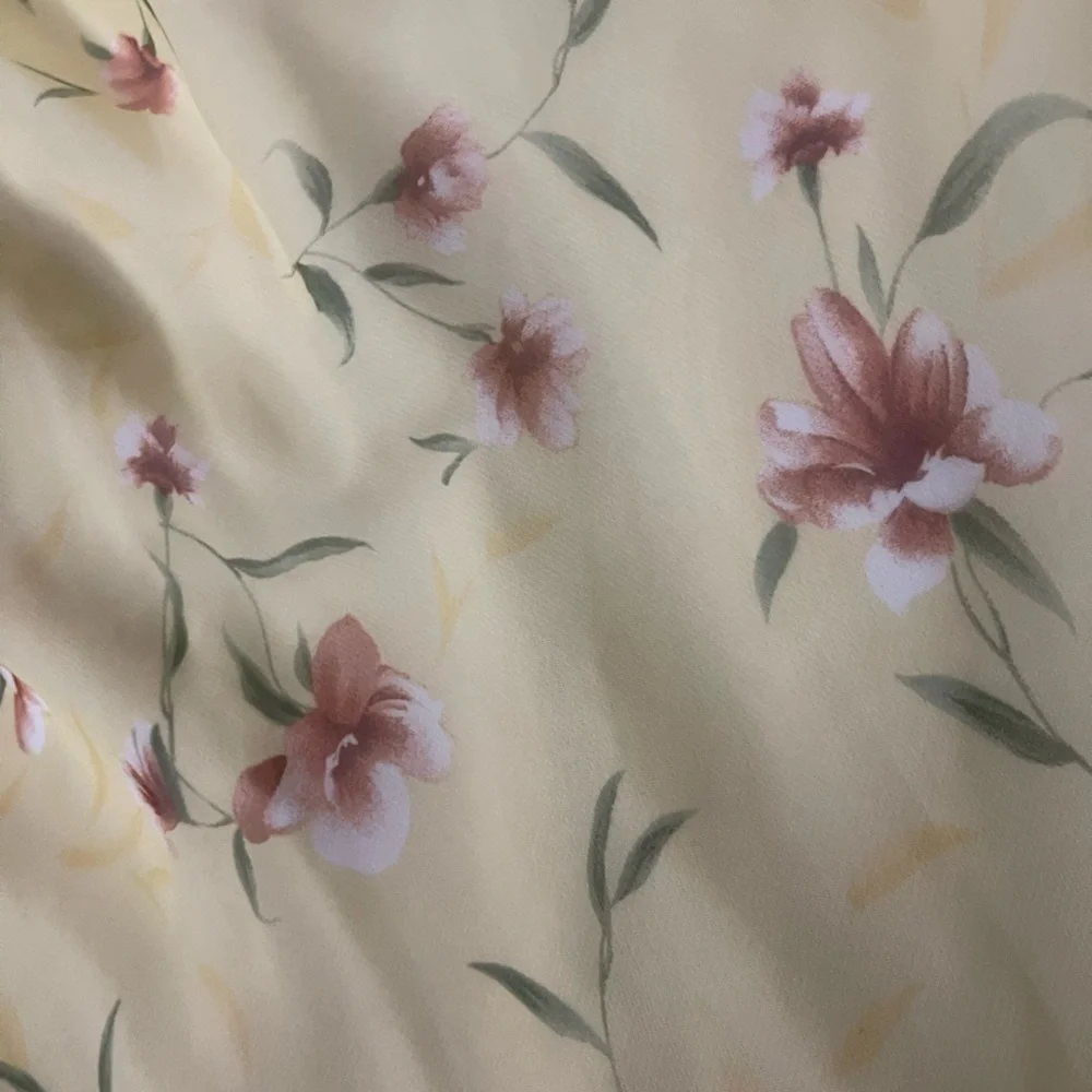 My Michelle Floral Flower yellow summer milk made dress cottage core ruffle - Picture 8 of 11